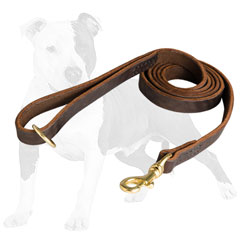 Leather Leash with Floating Ring
