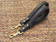 Short leather dog leash- short dog lead