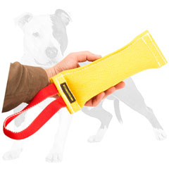 Reliable bite dog tug with 1 handle