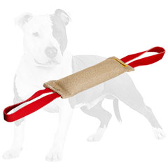 Reliable bite dog tug for heavy duty training with handles