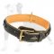 Beautiful Nappa Padded Hand Made Leather Dog Collar
