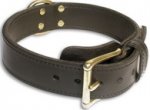 2 ply leather training dog collar-C33NH(no handle)-Dog Supplies