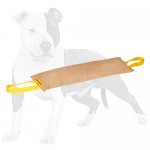 Leather Huge Bite Tug with 2 Handles for Dog Training