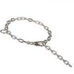 FUR SAVER WITH SNAP HOOK-COLLAR Steel Chrome Plated 1/9 inch (3 mm)