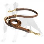 Multimode Leather Dog Lead for Walking and Training