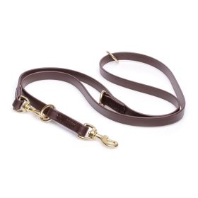 Multipurpose Brown Biothane dog Leash for over 7 Different Activities