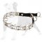 Smart Design Stainless Steel Pinch Prong Dog Collar with Click Lock Buckle and Nylon Loop 1/8 inch (3.2 mm)