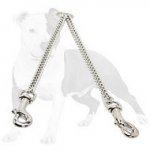 Chrome Plated Dog Coupler for Walking 2 Dogs 1/9 inch (3 mm)