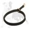 Awesome Leather Training Choke Collar with Stitched Leather Braid