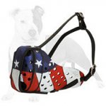 Hand painted by our artists leather Muzzle "Dondi" for Dog Train-Dog Supplies