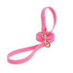 Pink Waterproof dog Leash Made of Biothane