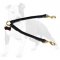 Stitched Leather Coupler Leash for Walking 2 dogs