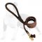 4 FT Braided Leather Dog Leashes for Training Dogs