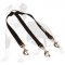 Triple dog leash - nylon coupler for walking 3 dogs