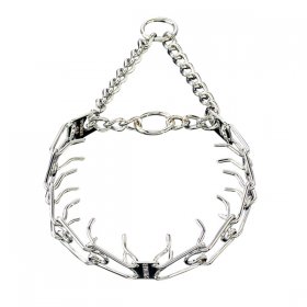 Dog pinch collar Chrome Plated - 50004 02 1/8 inch (3.25 mm)