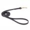 Black Biothane dog Leash for Walking, Tracking