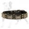 Adjustable Leather Dog Collar for Walking & Training