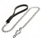 Exclusive dog leash with leather handle