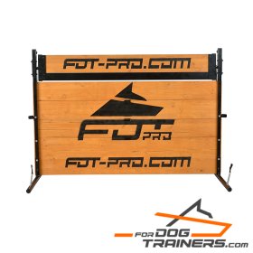 Adjustable Wooden Jump/Barrier with Rotating Top Bar for Schutzhund Training