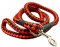 5 foot Round Nylon Leash With Brass Snap for dogs