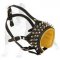 Royal Dog Free Breathing Leather Muzzle with Nose Opened