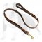 Fashion Double Handle Leather Dog Leash 3/4 inch on 5 FT