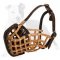 Practical Leather Basket Muzzle for Agitation Training or Daily Use