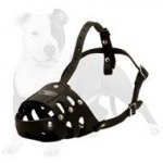 Multifunctional Breathe Free Leather Dog Muzzle