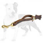 Stitched Leather Pull Tab with Floating Ring