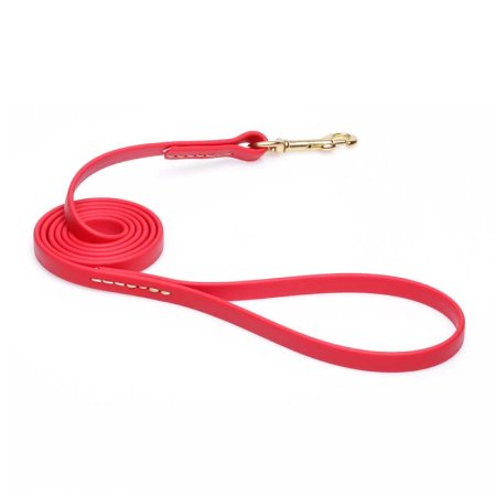 Lovely Red Biothane Dog Leash for Walking, Tracking
