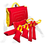 Upgraded Puppy Training Set of Bite French Linen Tugs