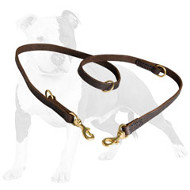 All-round Leather Dog Leash Usable in 7 Modes