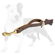 Stitched Leather Pull Tab with Floating Ring