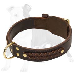 Discomfort for your dog is in the past with this leather dog collar