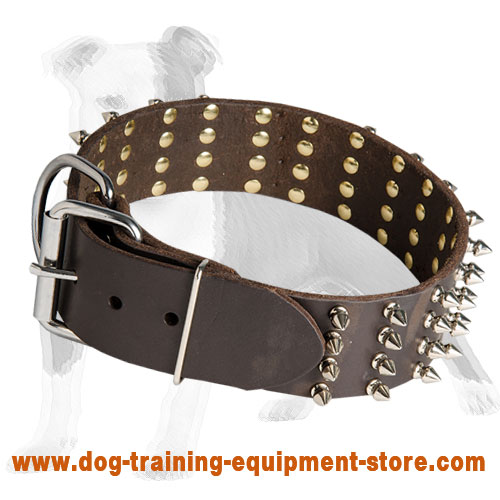 Order Trendy Dog CollarSpiked and Studded Leather Collars