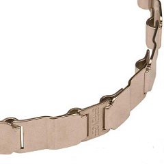 Durable neck tech non-rusting metal dog collar