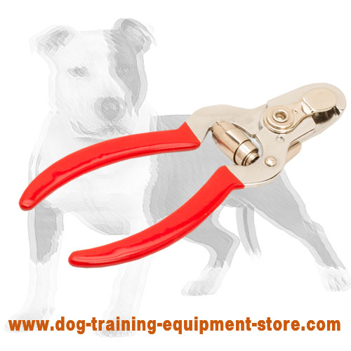 Dog Nail Trimmer with Vinyl Handles and Stop