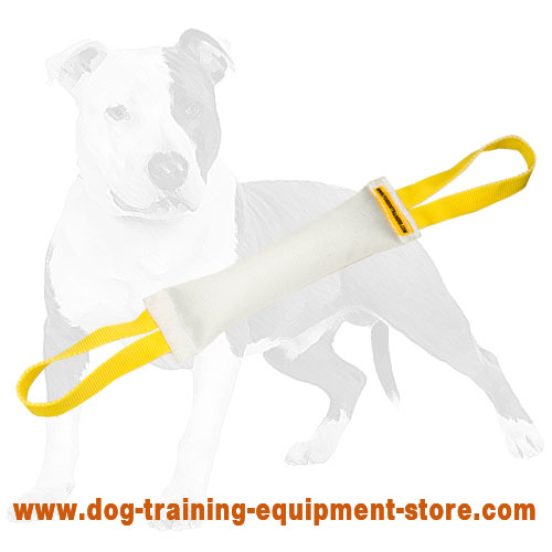 Fire Hose Dog Bite Tug With Handles
