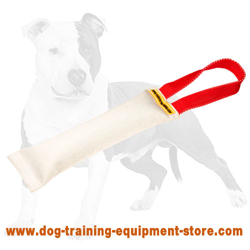 Fire Hose Dog Bite Tug With Handle - Handmade Dog Supplies