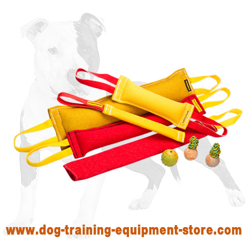 Huge Set of Dog Bite Tugs made of Durable French Linen