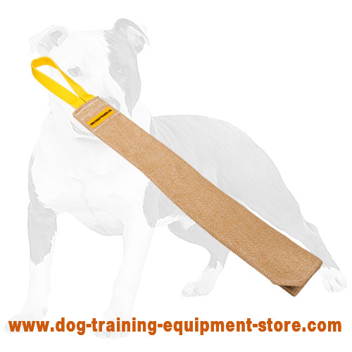 Dog bite rag made of jute for prey drive training