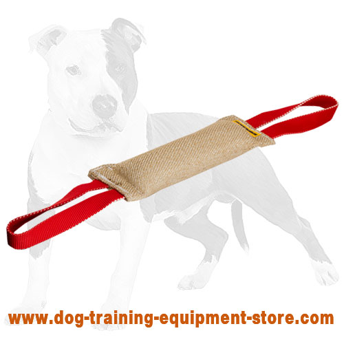 Jute Tug for Dog Bite Training with 2 Heavy Duty Handles - Click Image to Close