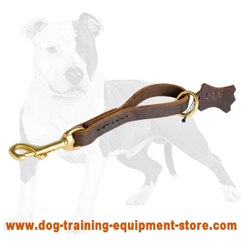 Stitched Leather Pull Tab with Floating Ring