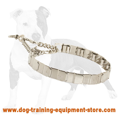 Innovative Stainless Steel Neck Tech Dog Prong Collar 24 inch (60 cm)