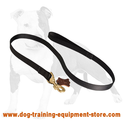 Police tracking dog leash made of nylon with ring on the handle-Dog Supplies