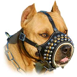Free-breathing Leather Dog Muzzle