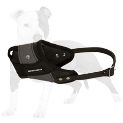 Leather and Nylon Dog Muzzle for Attack Work