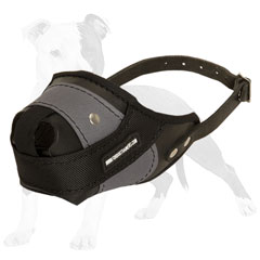 Leather and Nylon Agitation Muzzle