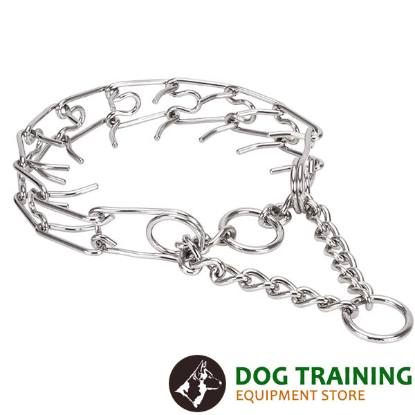 Large pets stainless steel dog pinch collar