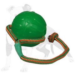 Interactive dog ball made of rubber
